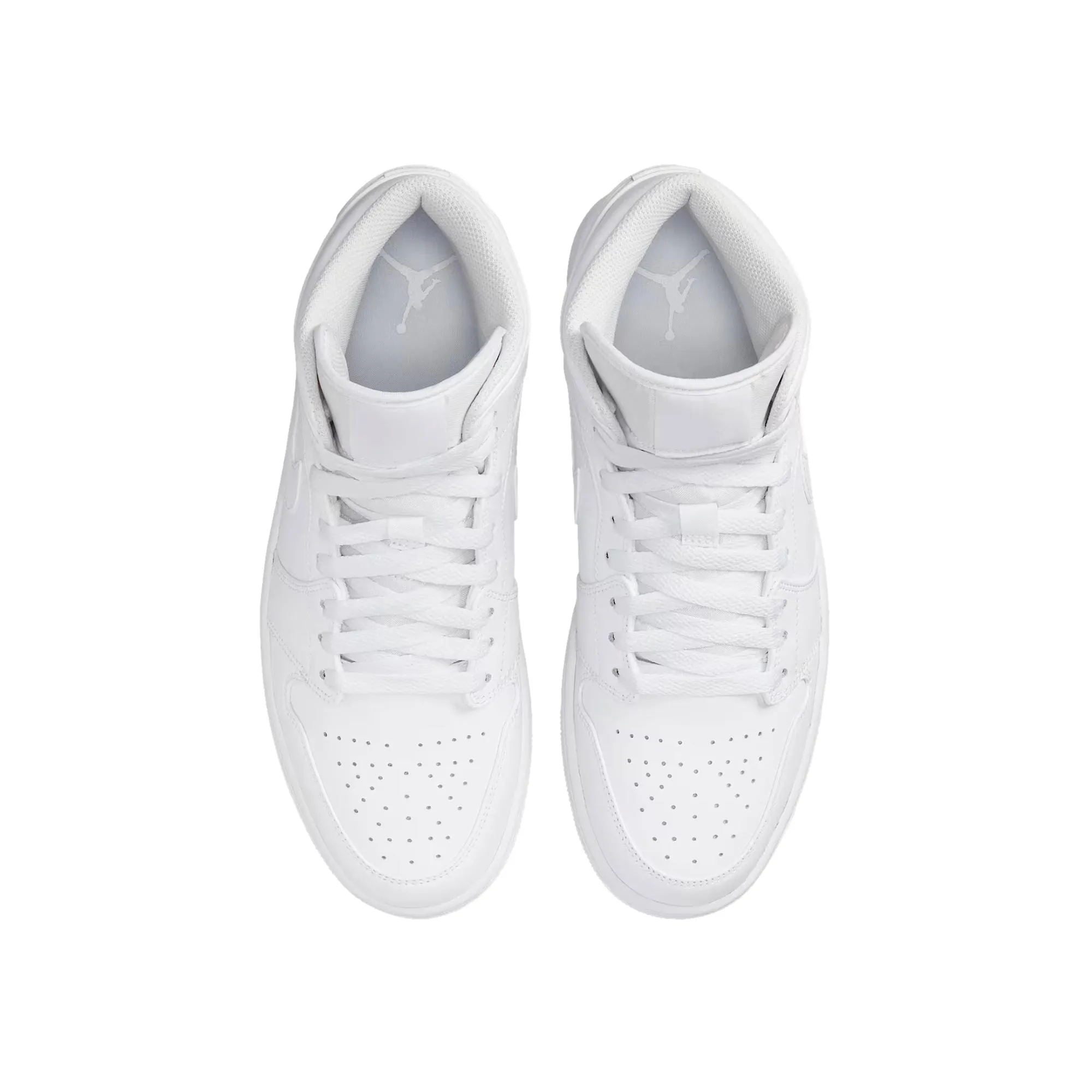Nike Air Jordan 1 Mid White / White - White  554724-136 Men's