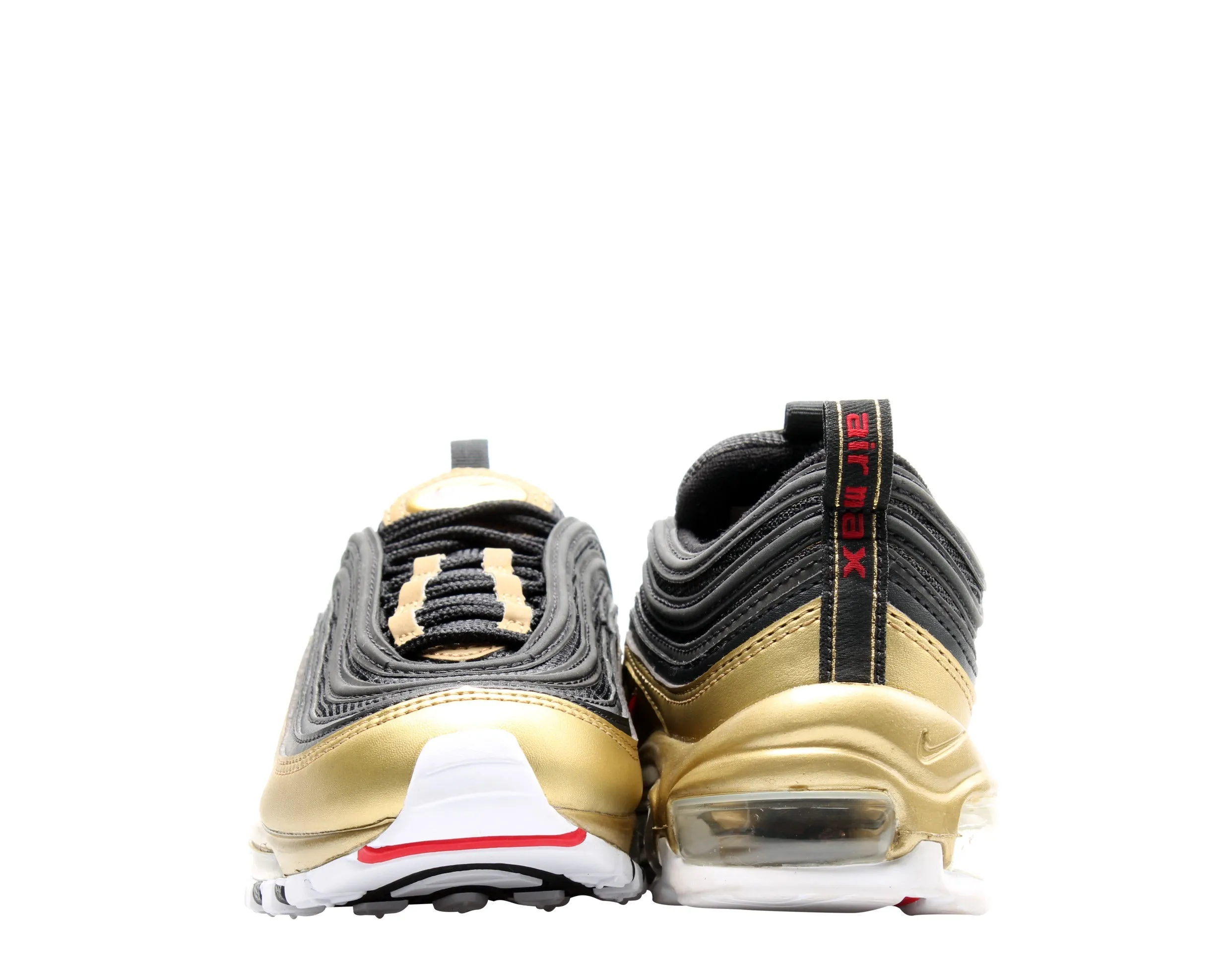 Nike Air Max 97 QS Black/Varsity Red/Gold Men's Running Shoes AT5458-002