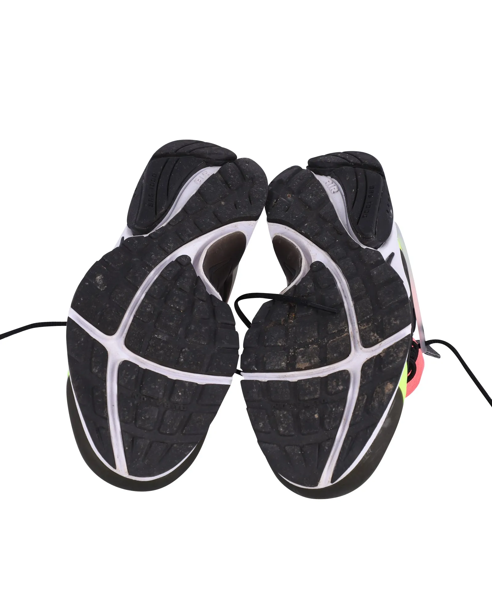 Nike Air Presto x Acronym Sneakers in White/Black Hot Lava Volt Neoprene