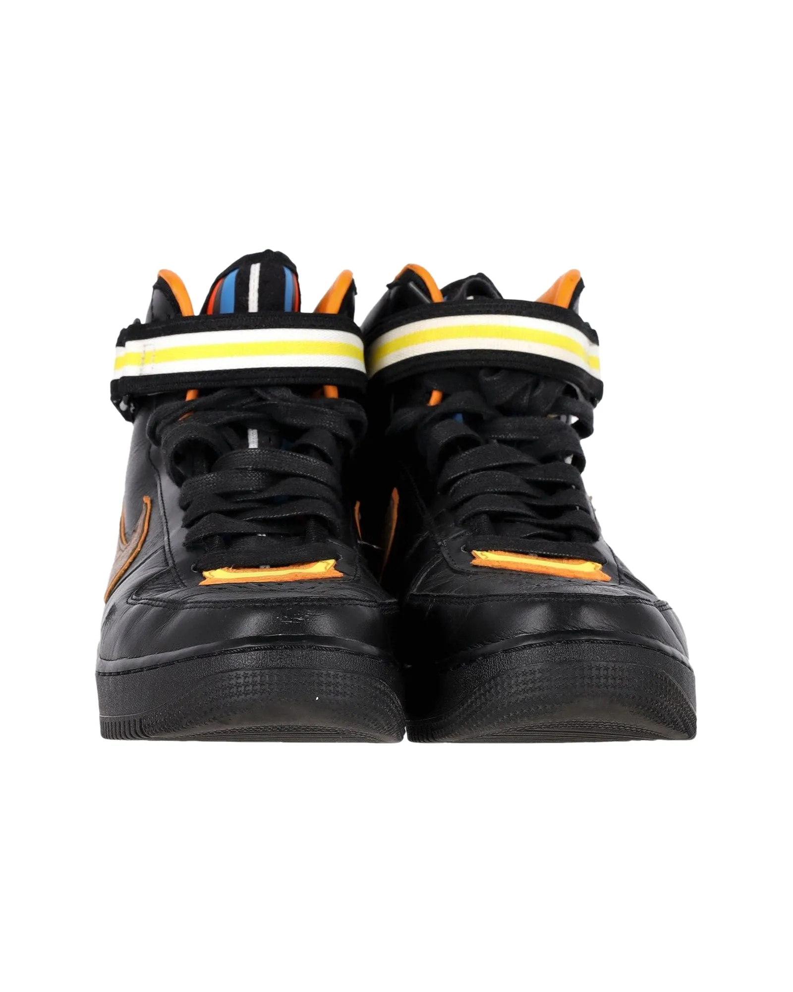 Nike x Ricardo Tisci Air Force 1 Mid Sneakers in Black Leather