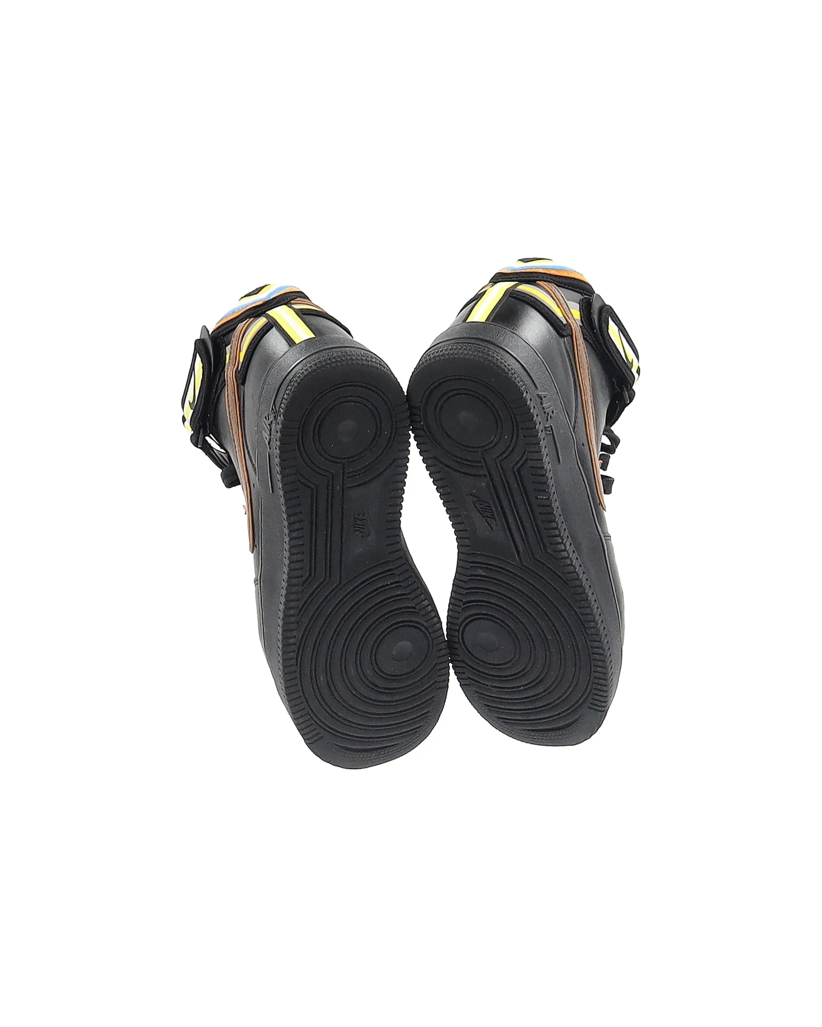 Nike x Ricardo Tisci Air Force 1 Mid Sneakers in Black Leather