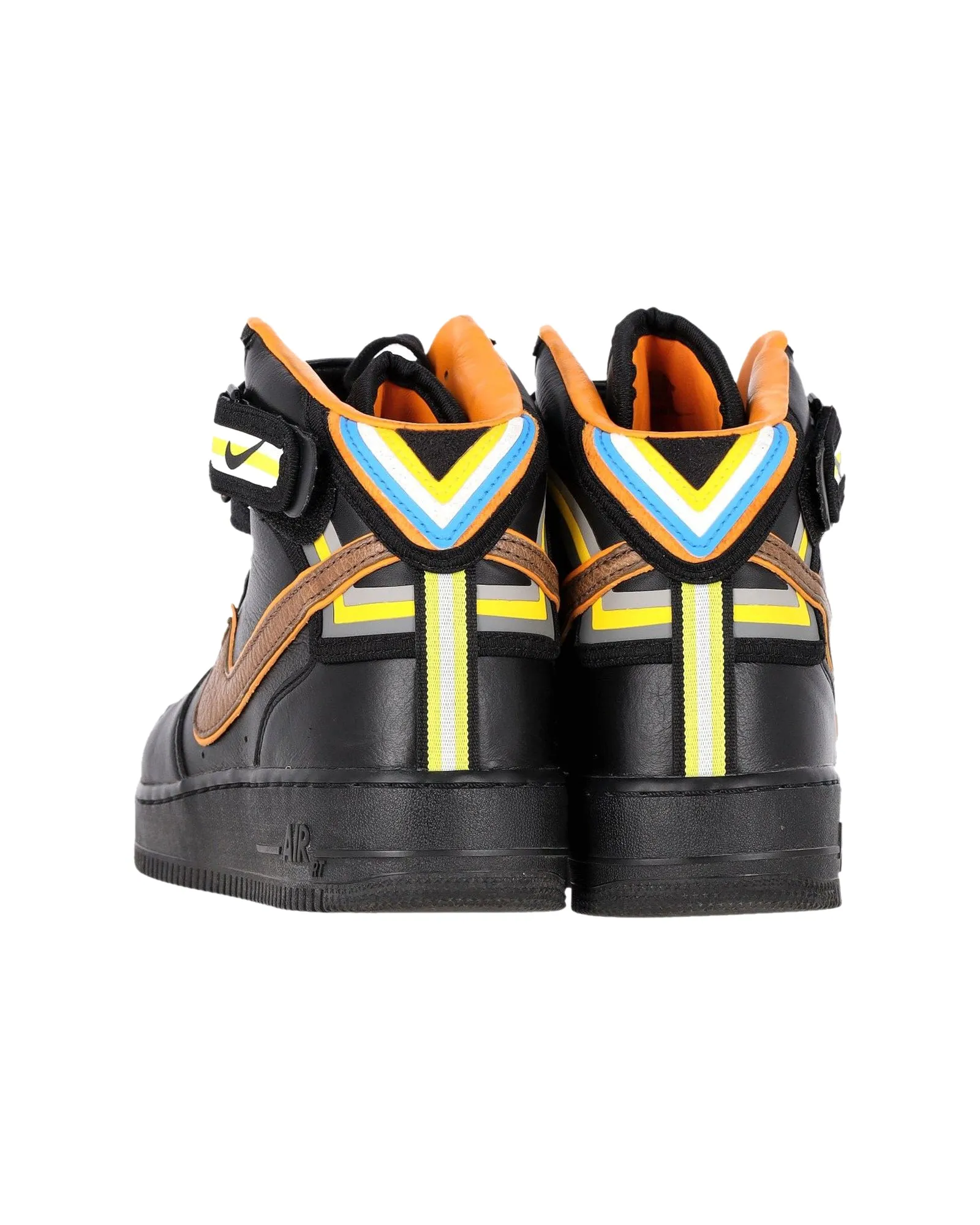 Nike x Ricardo Tisci Air Force 1 Mid Sneakers in Black Leather