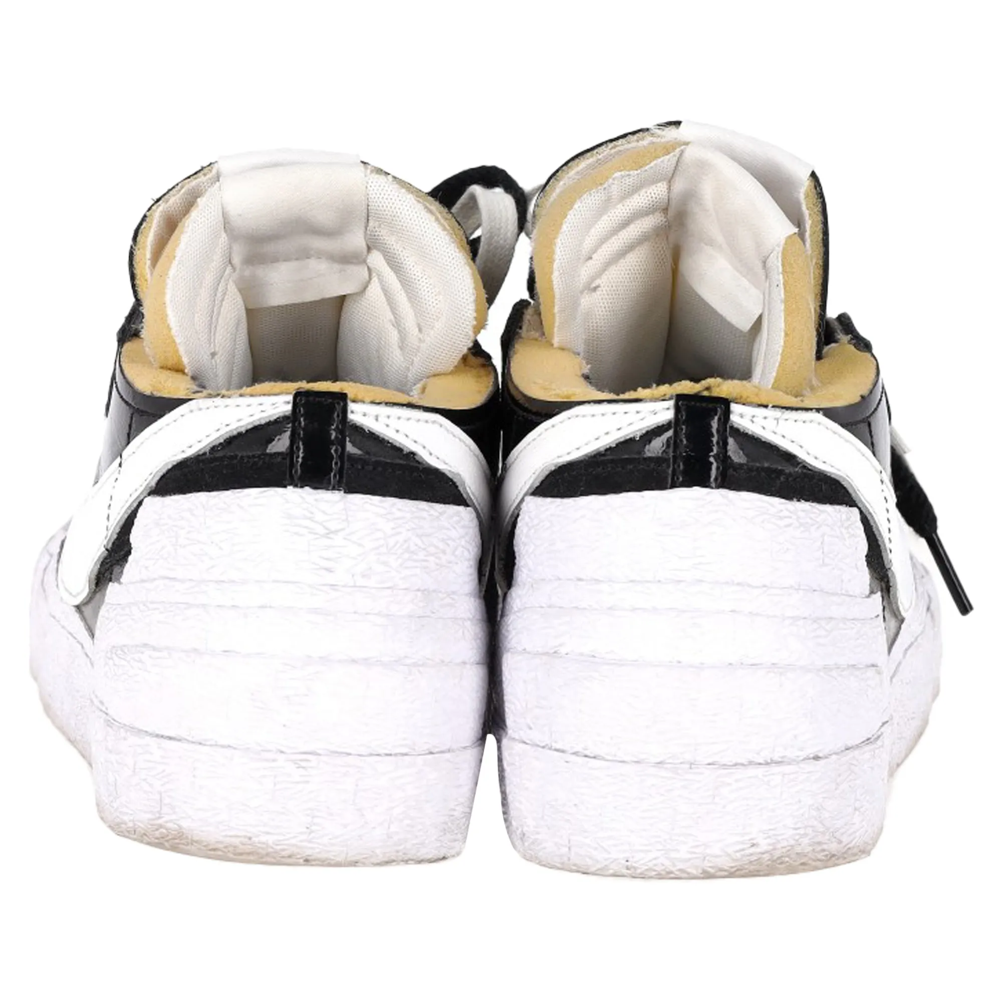 Nike x Sacai Blazer Low Sneakers in Black Patent Leather