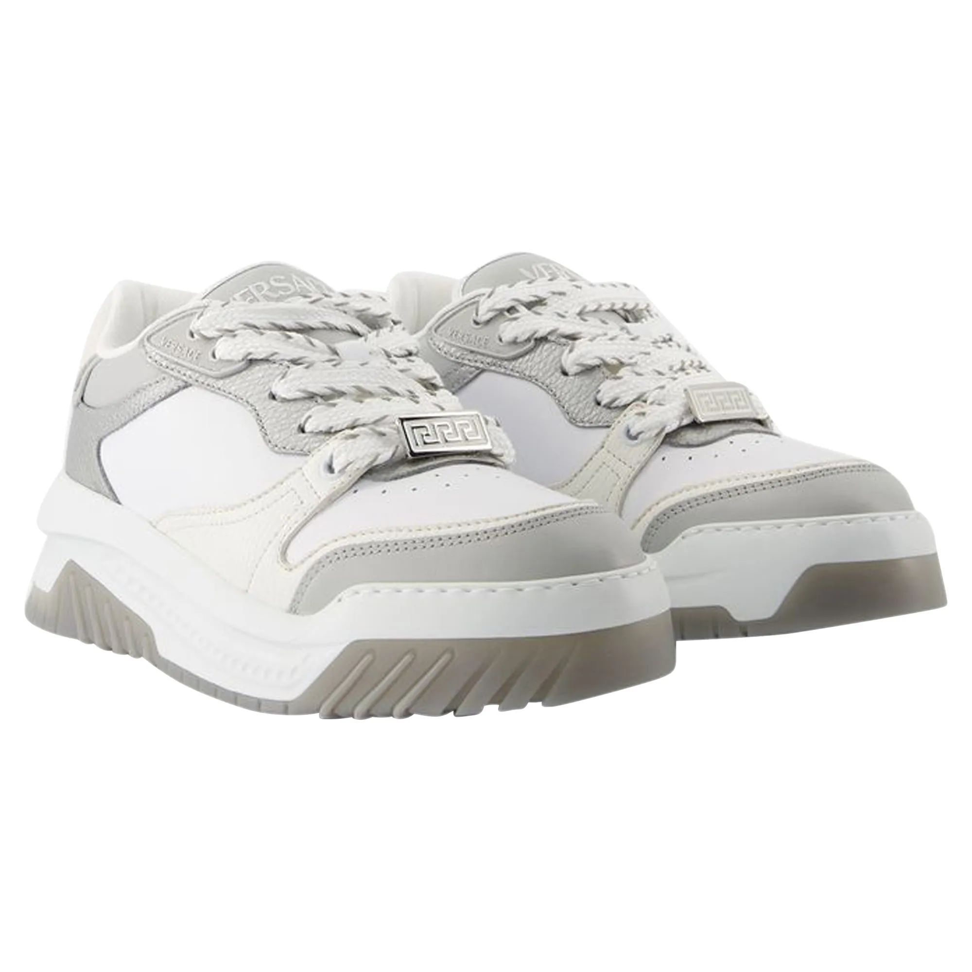 Odissea Sneakers - Versace - Leather - Grey/Black