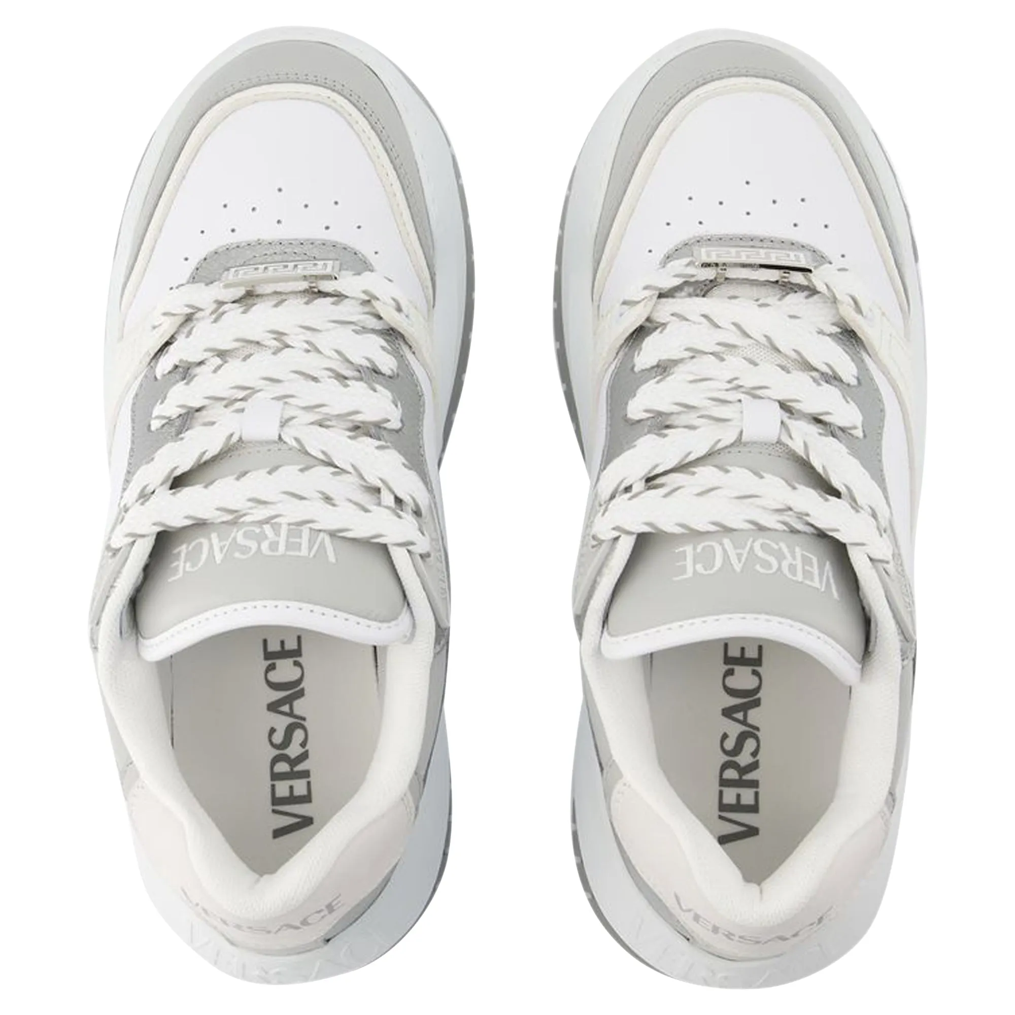 Odissea Sneakers - Versace - Leather - Grey/Black
