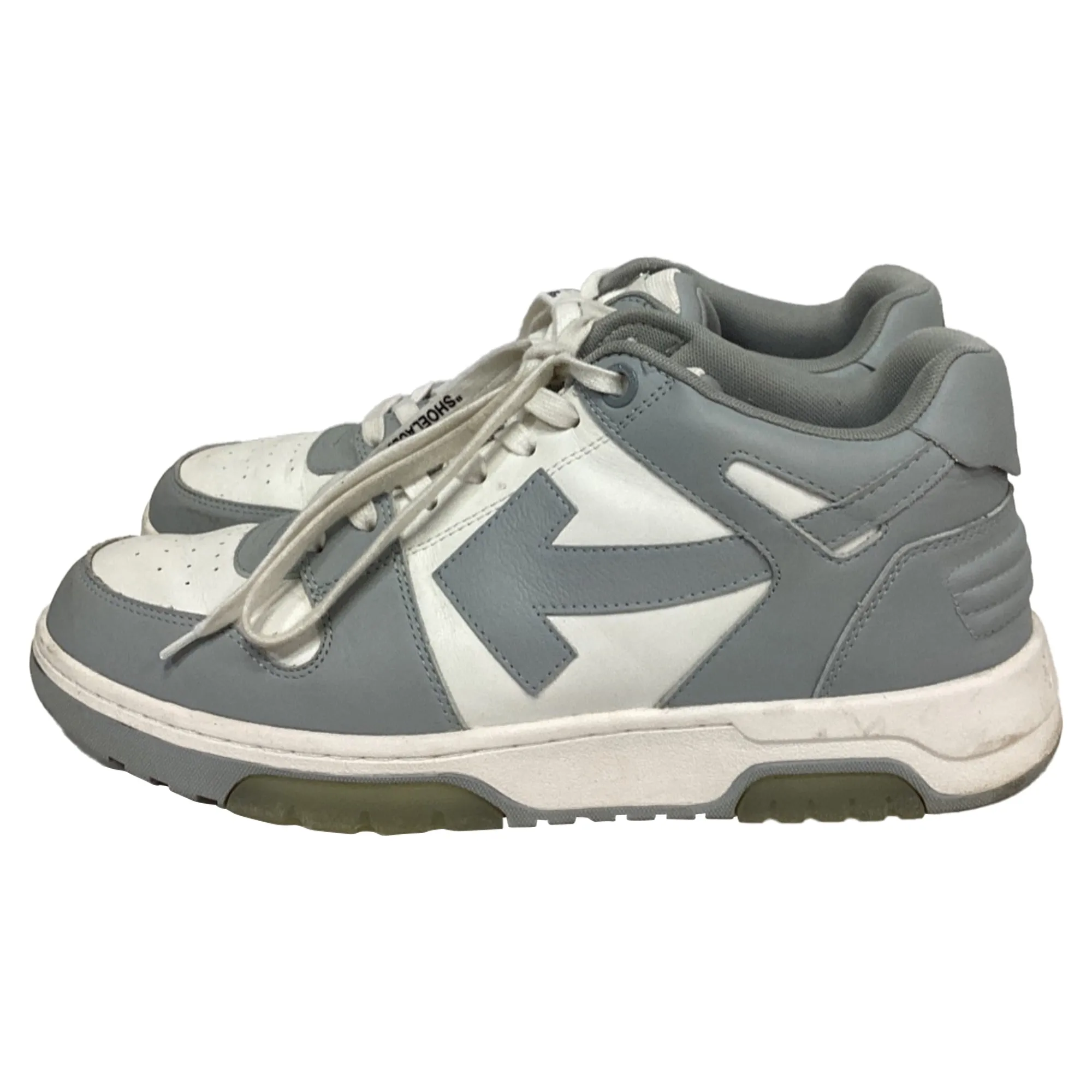 Off-White Out Of Office Sneakers in Grey Leather