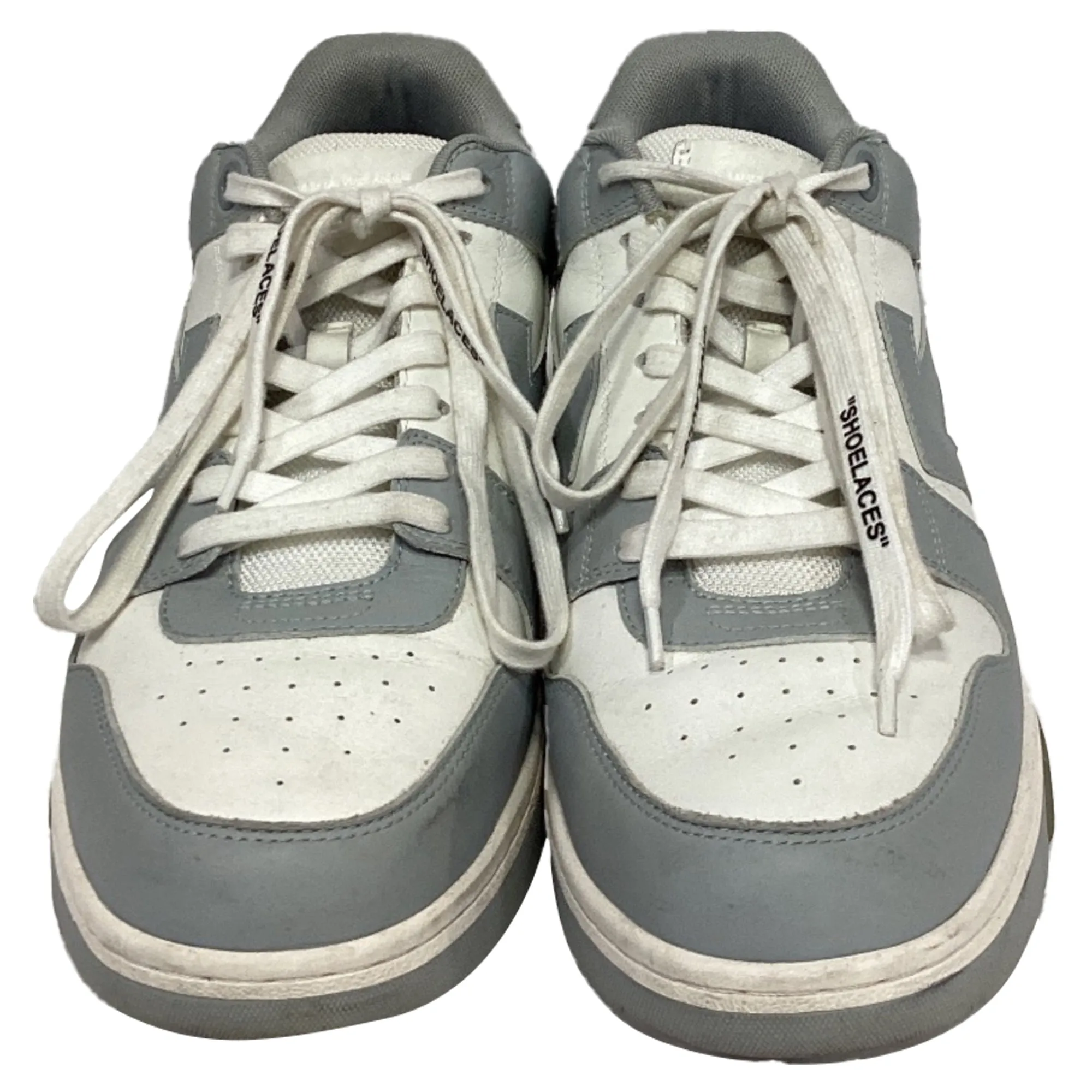 Off-White Out Of Office Sneakers in Grey Leather