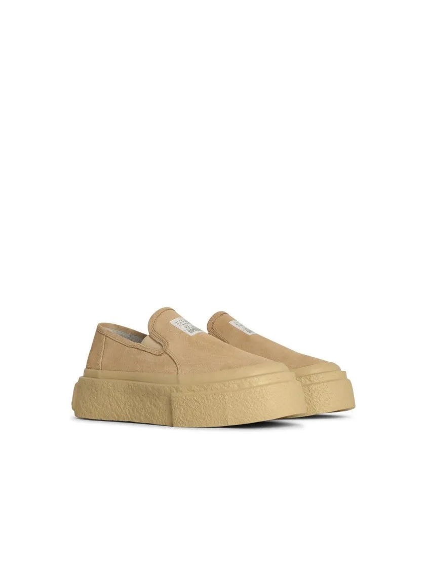 On Beige Suede Briefs