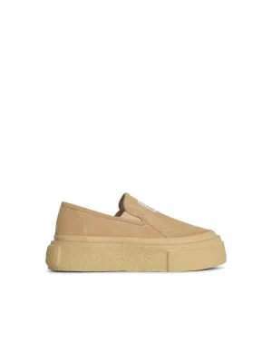 On Beige Suede Briefs