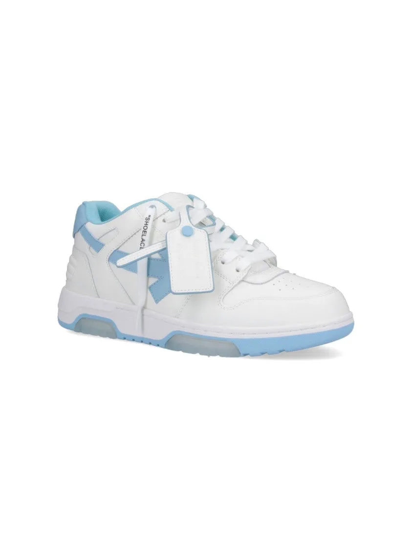 Out Of Office" Sneakers  White