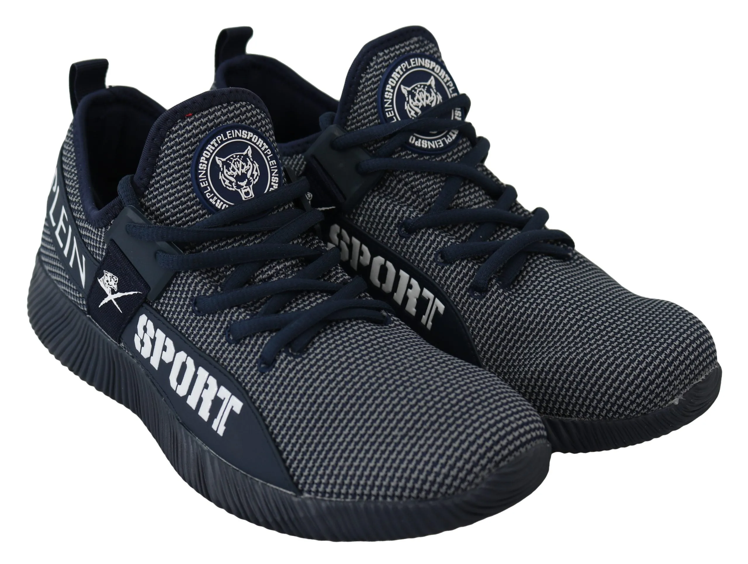 Plein Sport blue Indaco Polyester Carter Sneakers Men's Shoes