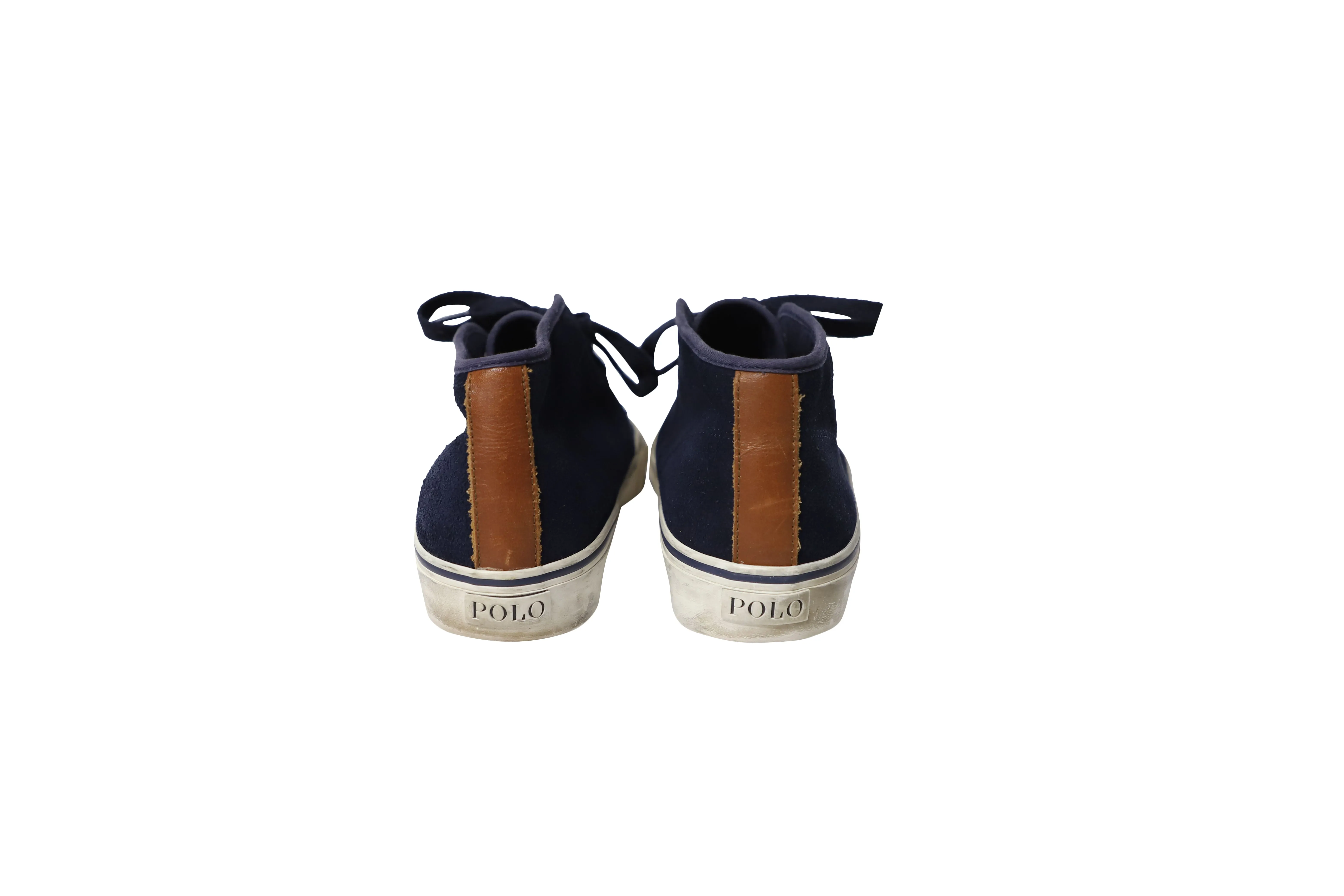 Polo Ralph Lauren Lace-Up Sneakers in Blue Suede