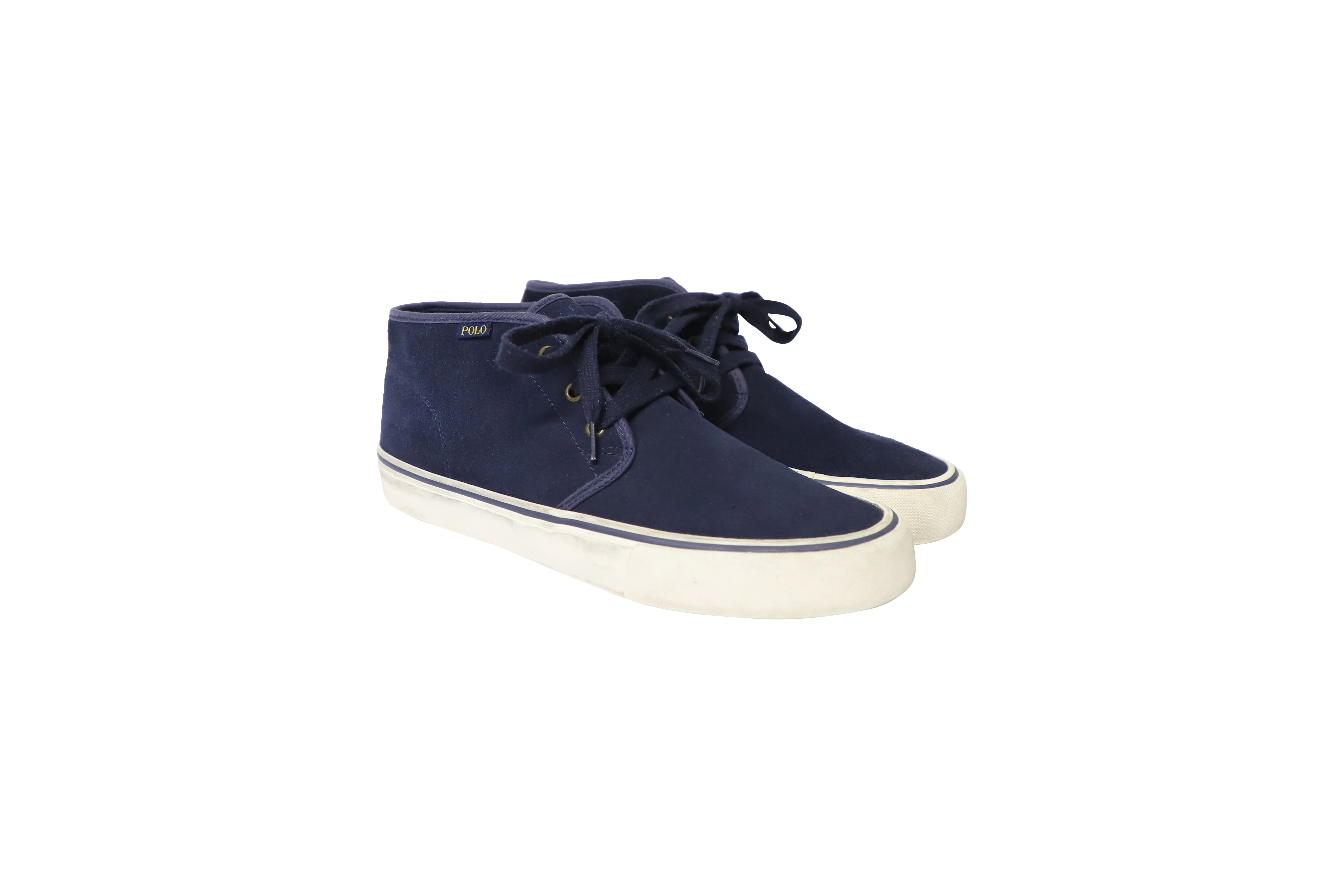 Polo Ralph Lauren Lace-Up Sneakers in Blue Suede