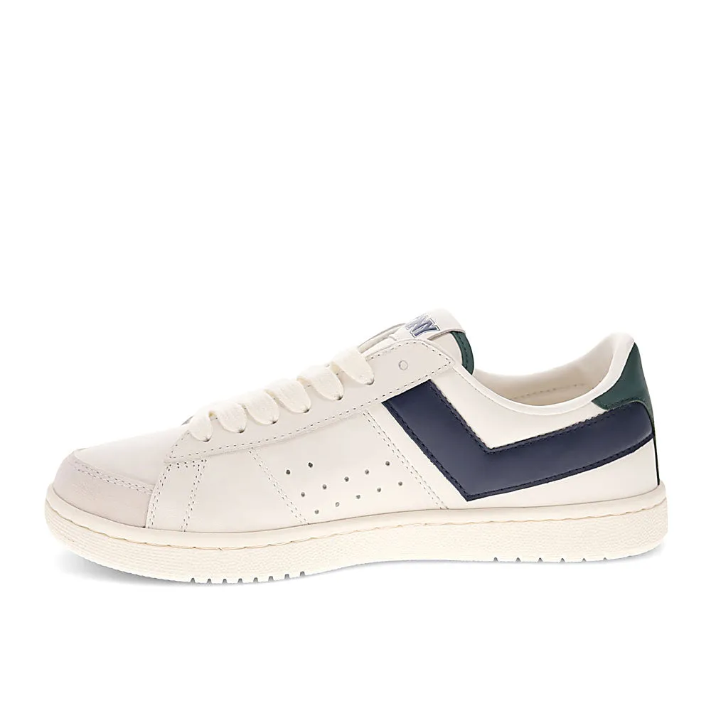 PONY Mens M-Pro Low Genuine Leather and Suede Premium Lace Up Athletic Sneaker Shoe