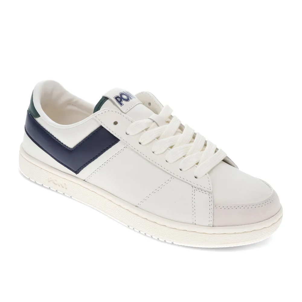 PONY Mens M-Pro Low Genuine Leather and Suede Premium Lace Up Athletic Sneaker Shoe