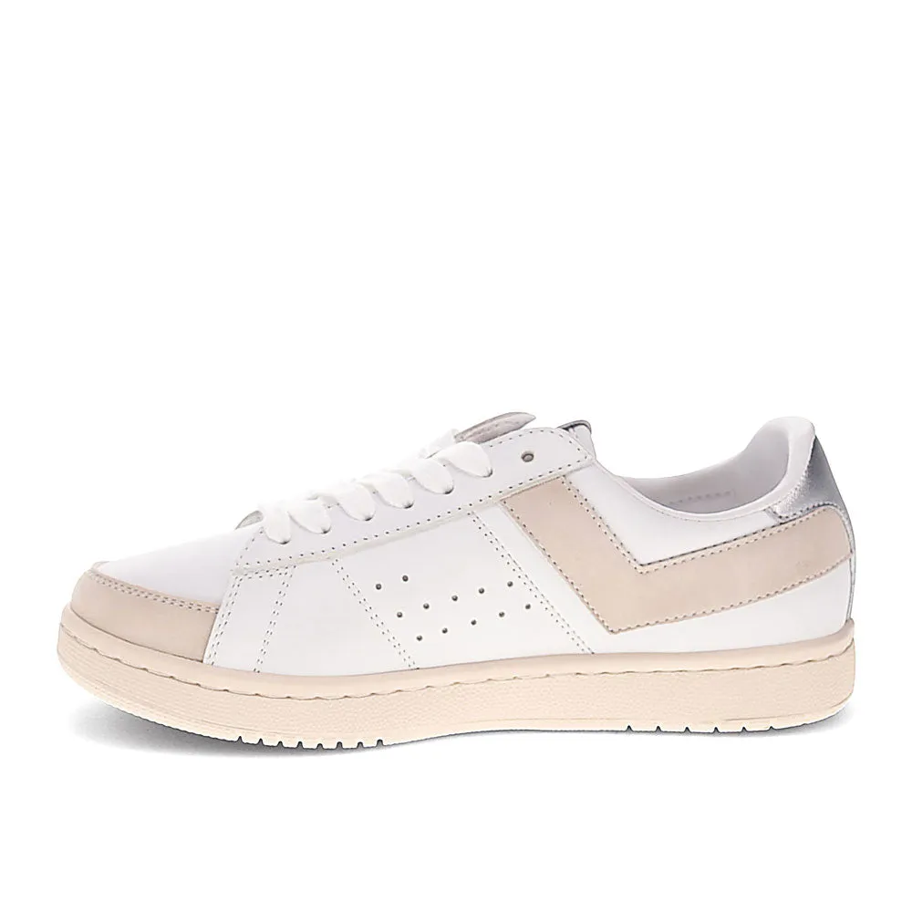 PONY Mens M-Pro Low Metallic Genuine Leather Premium Lace Up Athletic Sneaker Shoe
