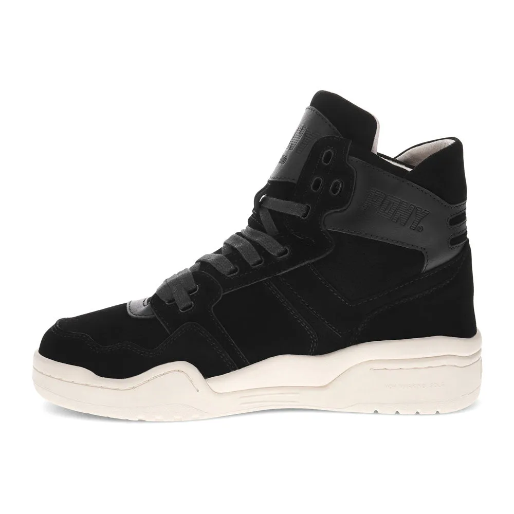 PONY Mens M110 Lux Genuine Leather and Suede Premium Lace Up Athletic Sneaker Shoe