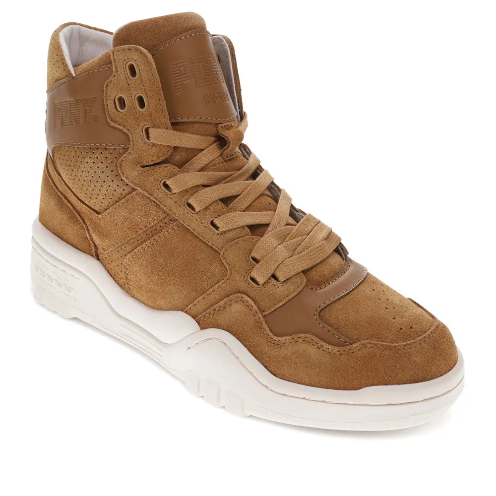 PONY Mens M110 Lux Genuine Leather and Suede Premium Lace Up Athletic Sneaker Shoe