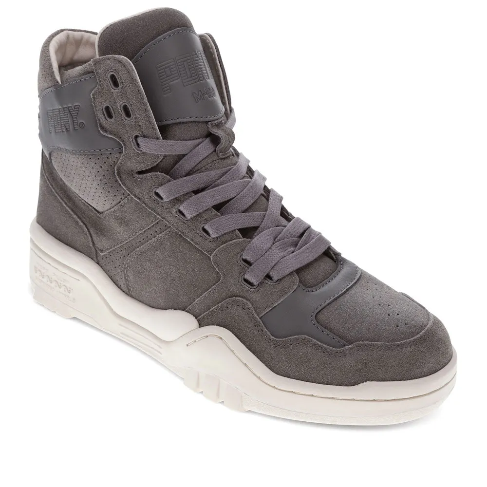 PONY Mens M110 Lux Genuine Leather and Suede Premium Lace Up Athletic Sneaker Shoe
