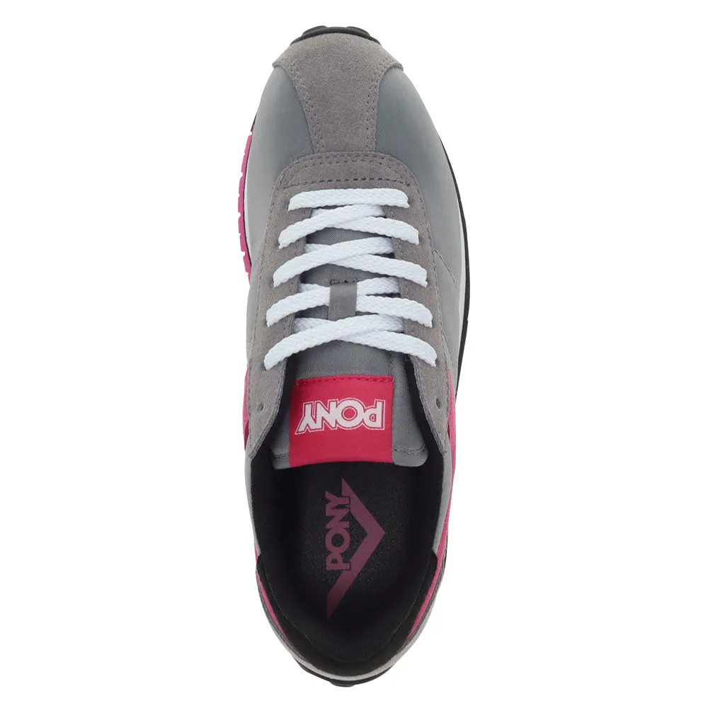 PONY Mens Run 78 Genuine Suede and Nylon Premium Lace Up Athletic Sneaker Shoe