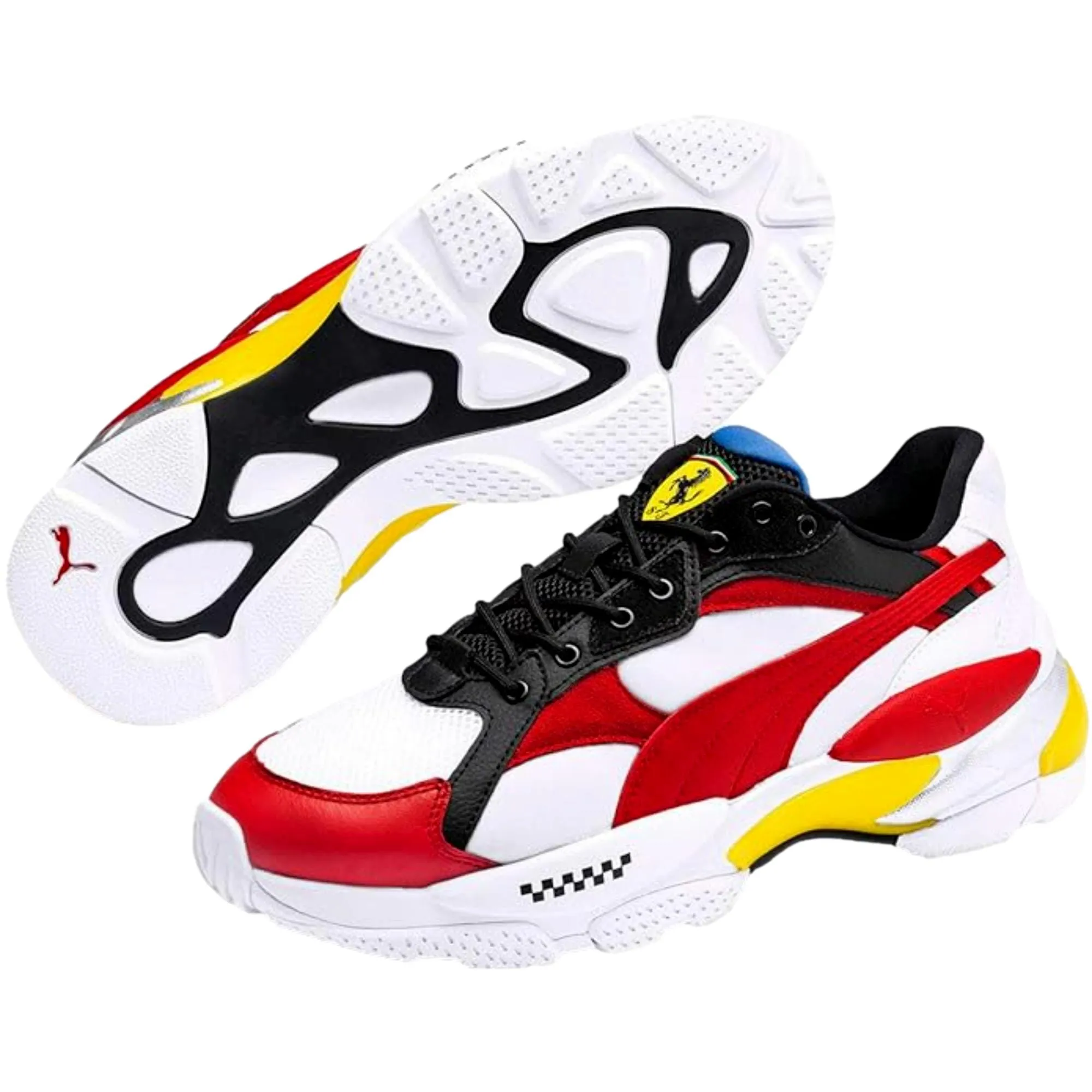Puma SF Cell Epsilon Puma White/Red/Vibrant Yellow  306512-01 Men's