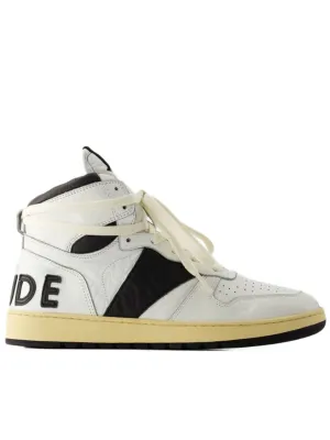 Rhecess Hi Sneakers - Leather - Black/White