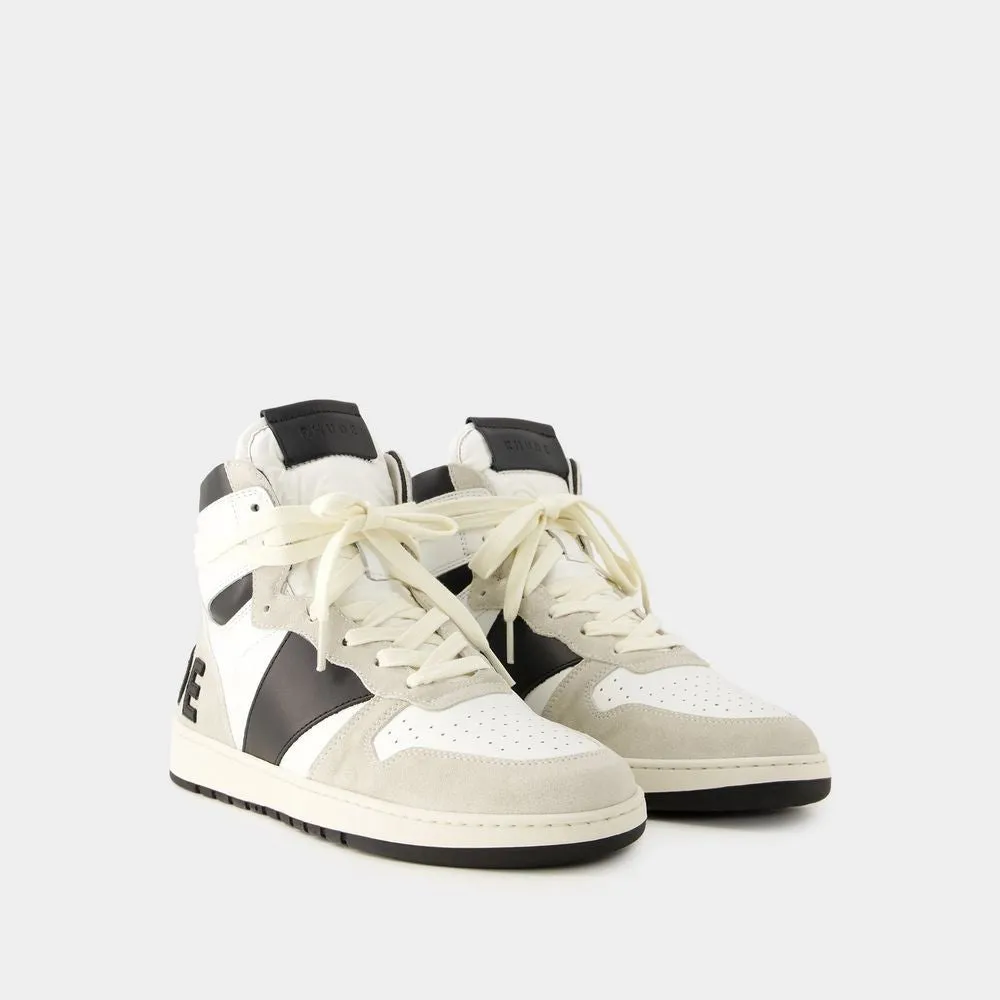 Rhecess Hi Sneakers - Leather - White/Black