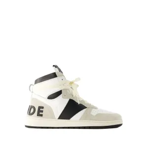 Rhecess Hi Sneakers - Leather - White/Black