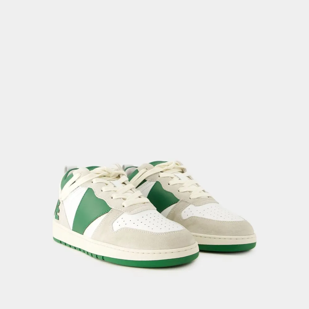 Rhecess Low Sneakers - Leather - White/Green