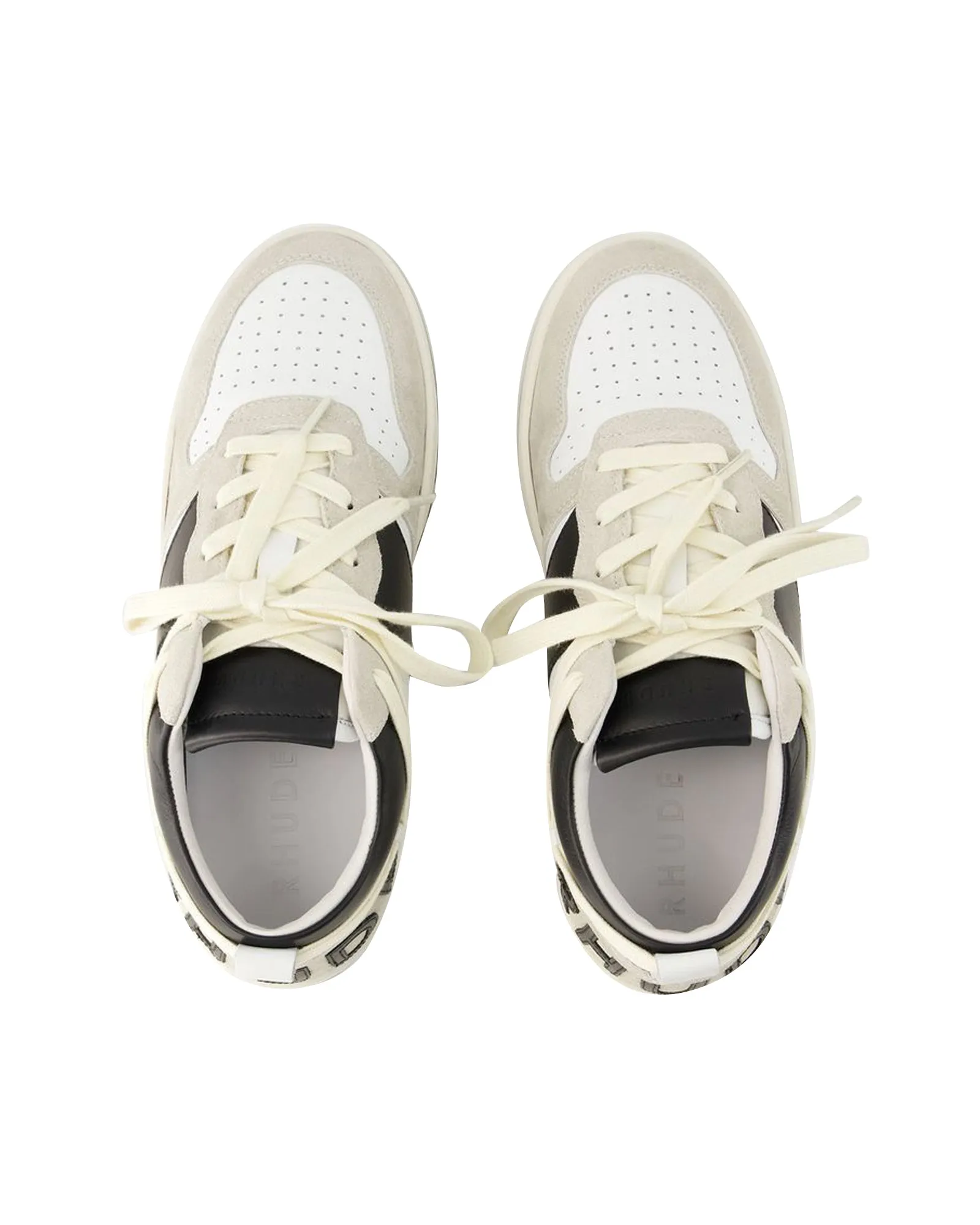 Rhecess Low Sneakers - Rhude - Leather - White/Black