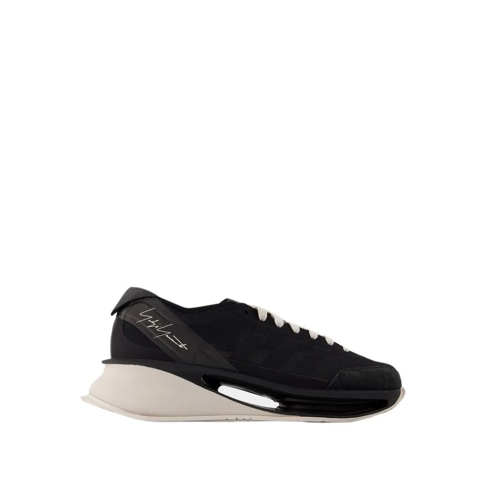 S Gendo Run Sneakers - Leather - Black