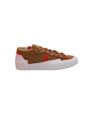 Sacai x Nike Blazer Low Sneakers in British Tan Suede