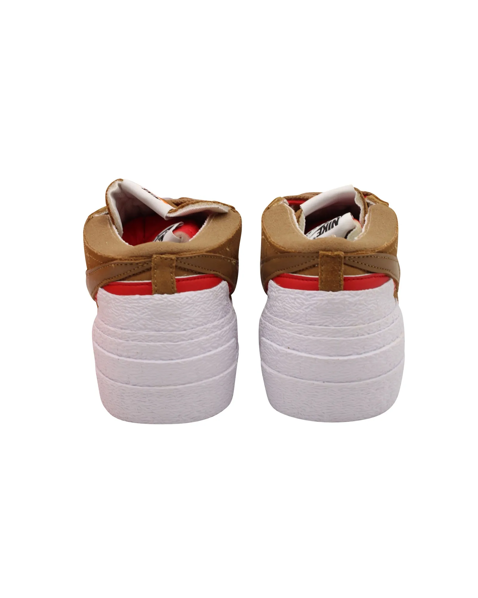Sacai x Nike Blazer Low Sneakers in British Tan Suede
