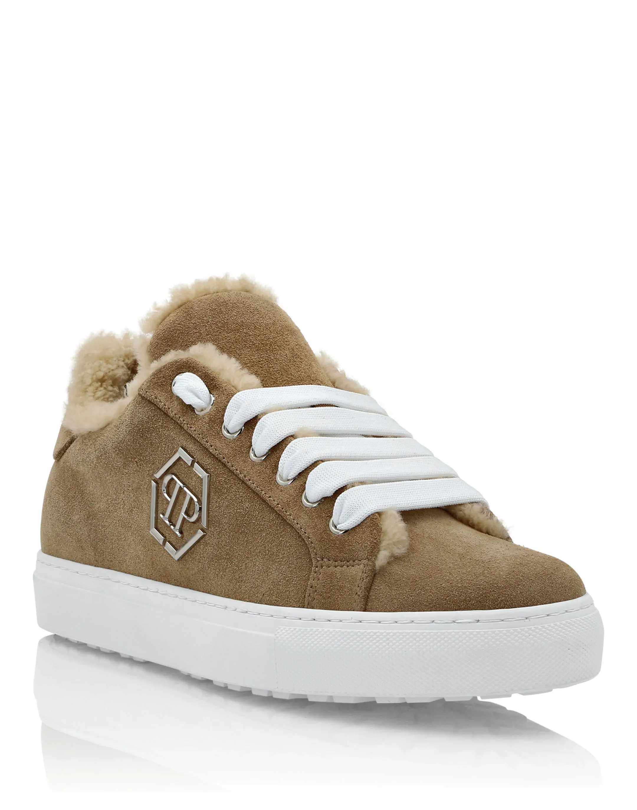 Shearling Lo-Top Sneakers
