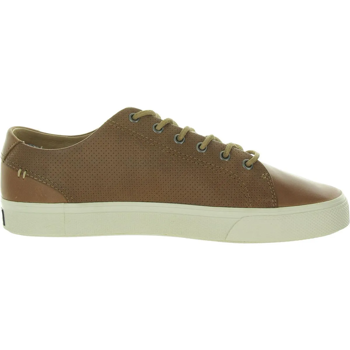 Striper Plush Wave Mens Lace-Up Leather Casual And Fashion Sneakers