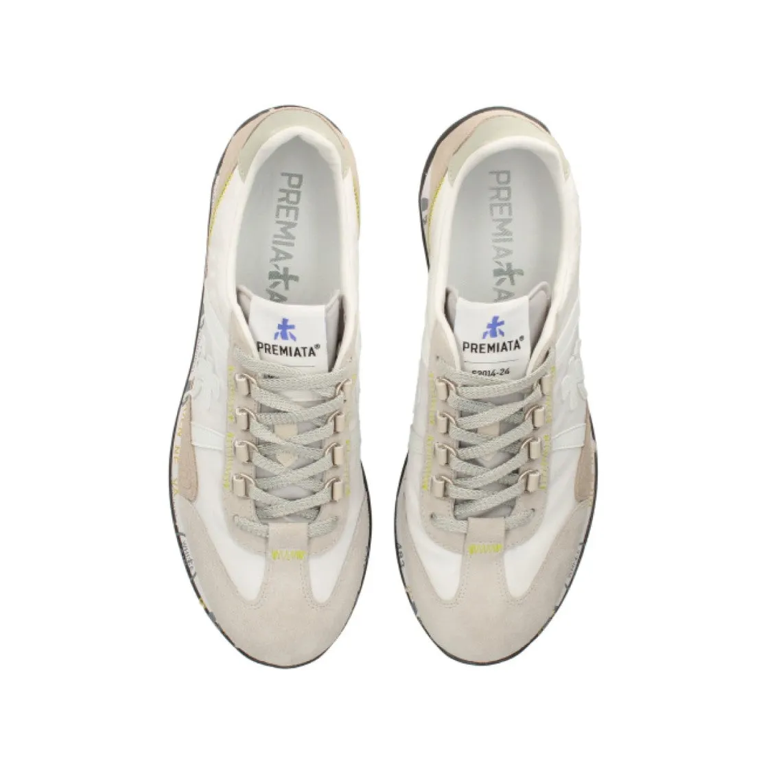 Suede And Technical Fabric White Jackyx Sneakers