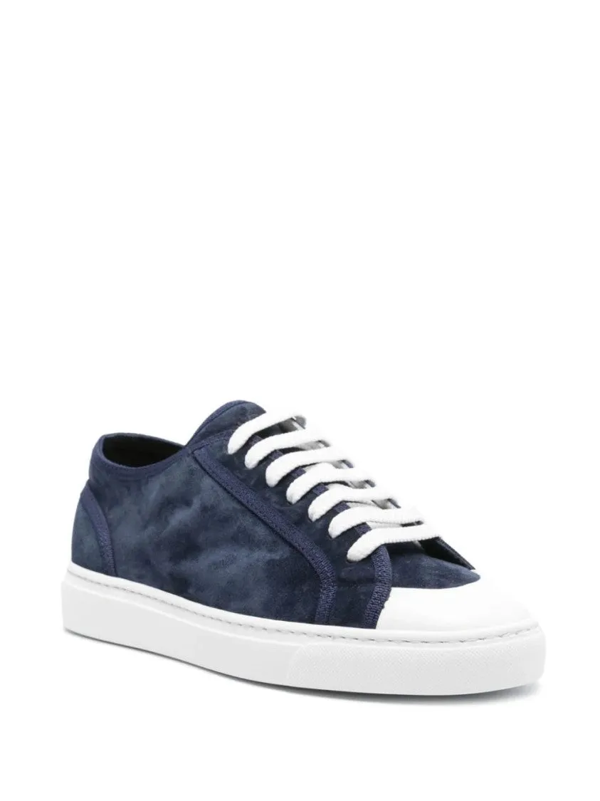 Suede Lace-Up Sneakers