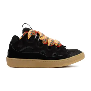 Suede Leather Curb Sneakers