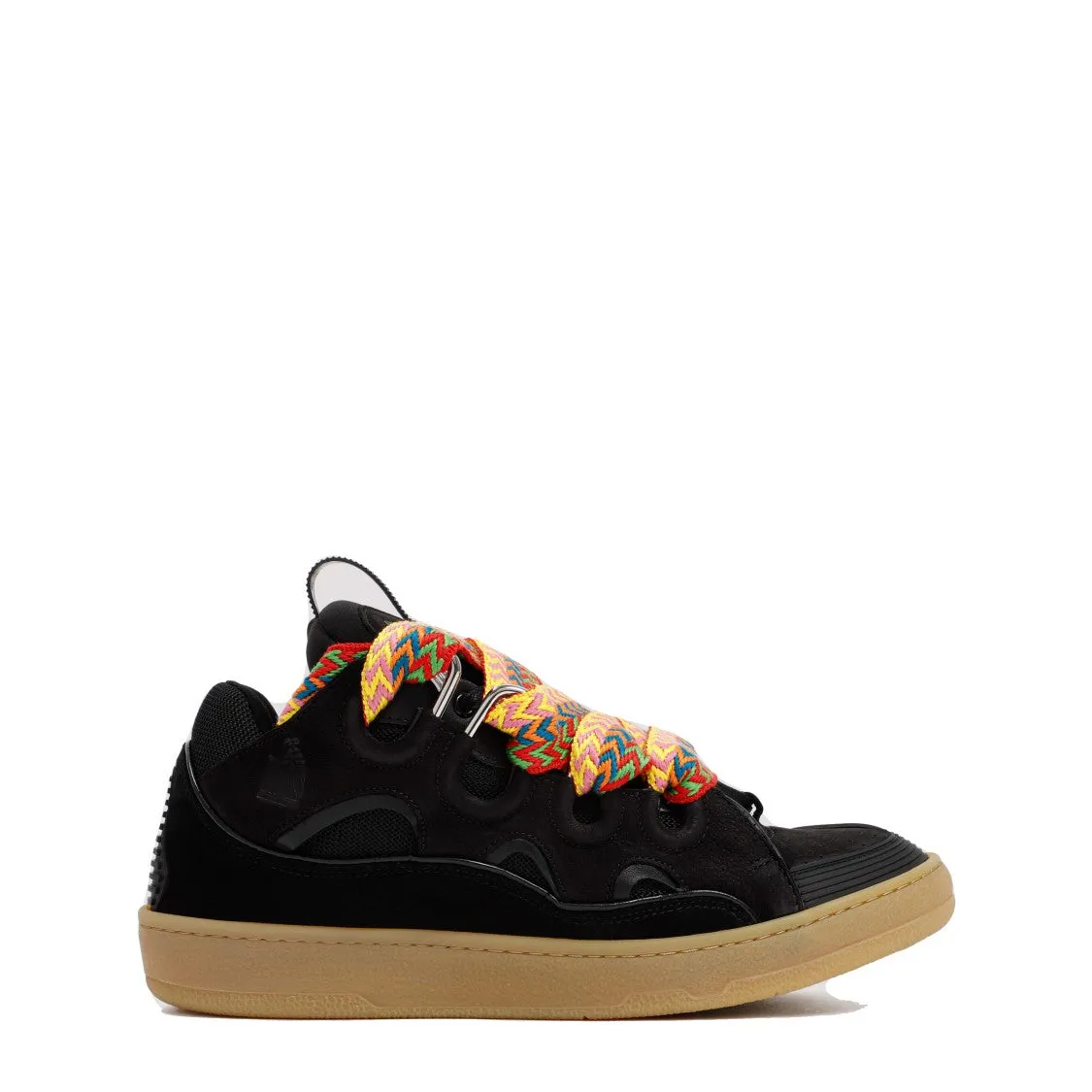 Suede Leather Curb Sneakers
