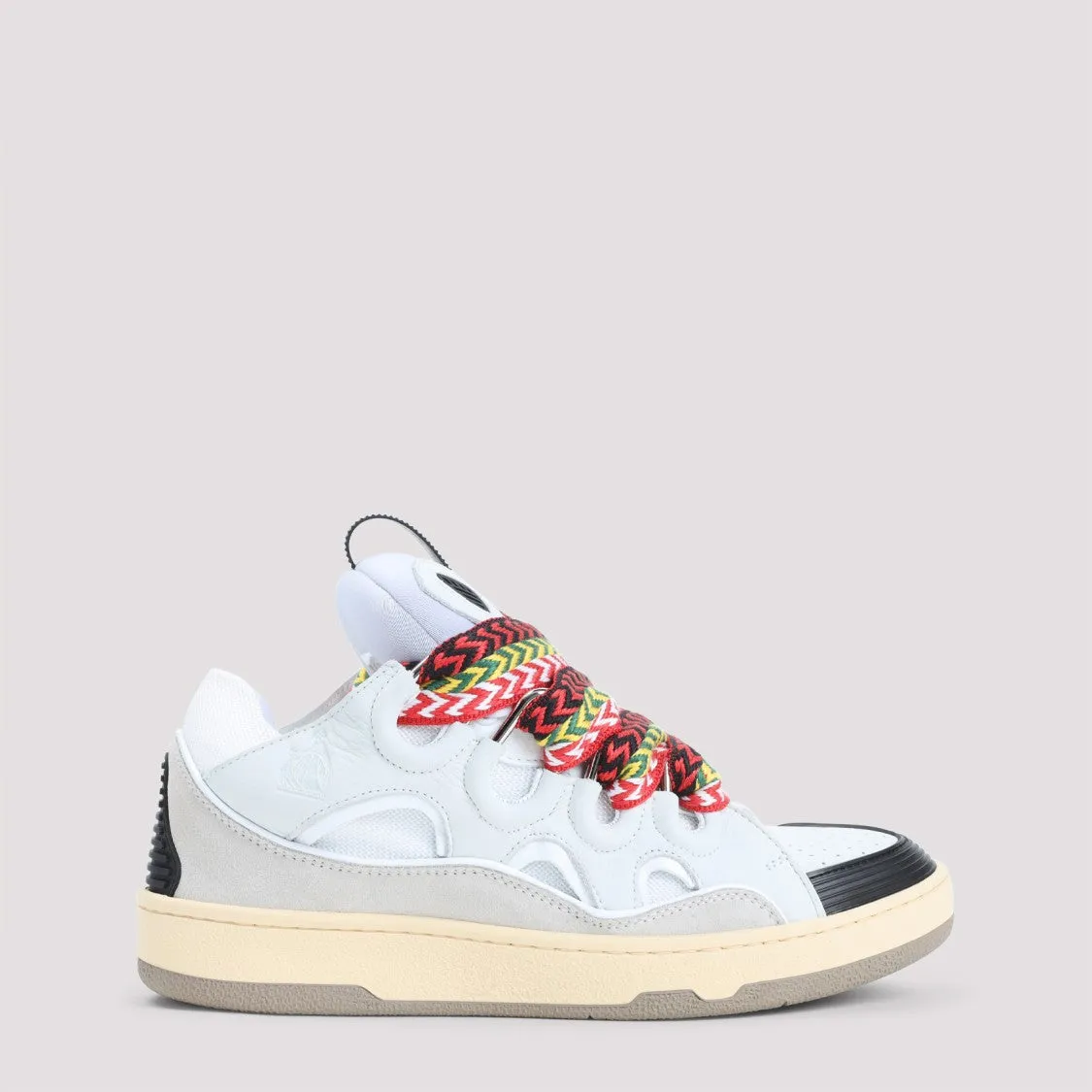 Suede Leather Curb Sneakers
