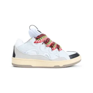 Suede Leather Curb Sneakers