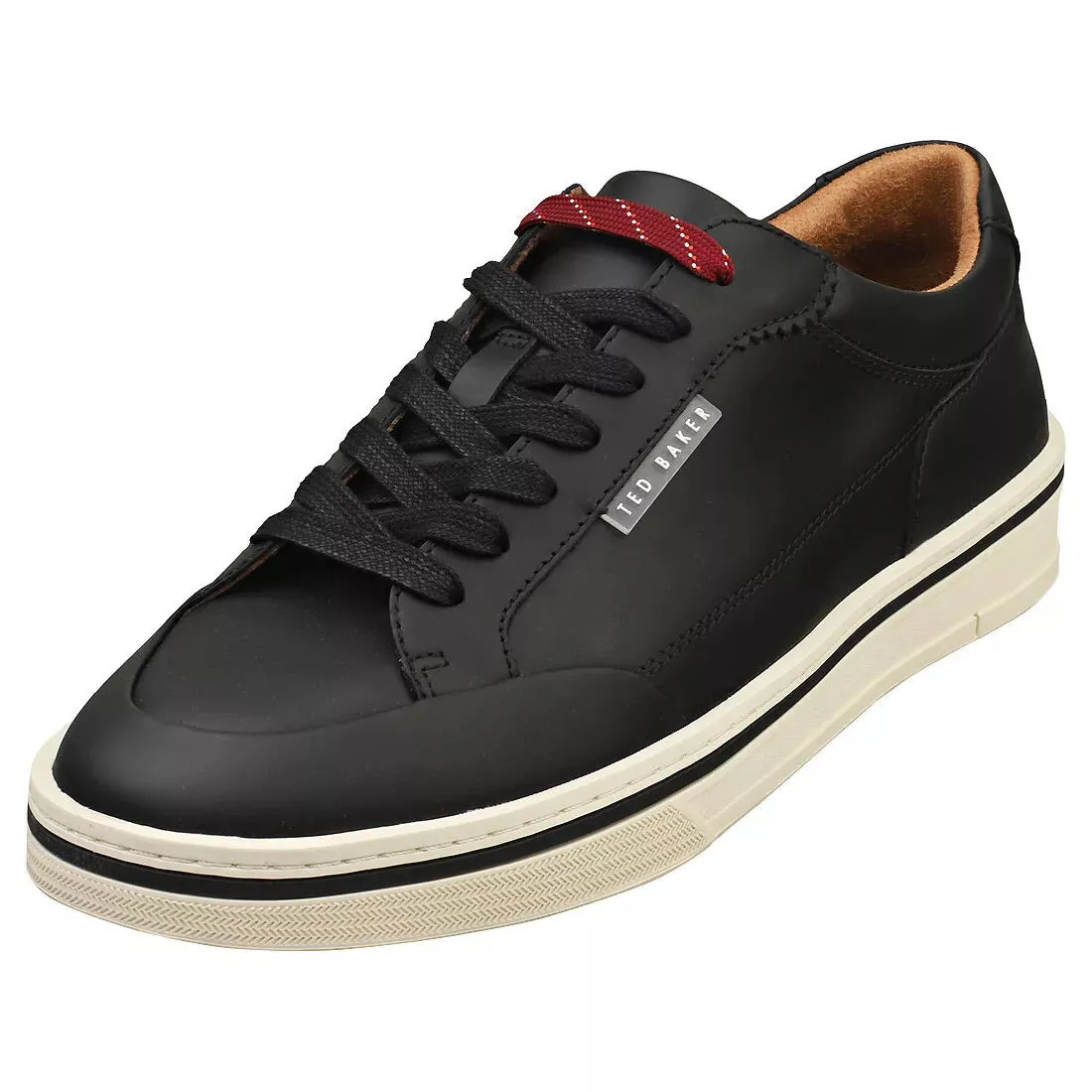 Ted Baker Men's Hampstead Leather Lace-Up Sneakers, Black