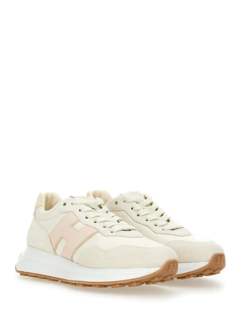 Textured Leather Sneakers
