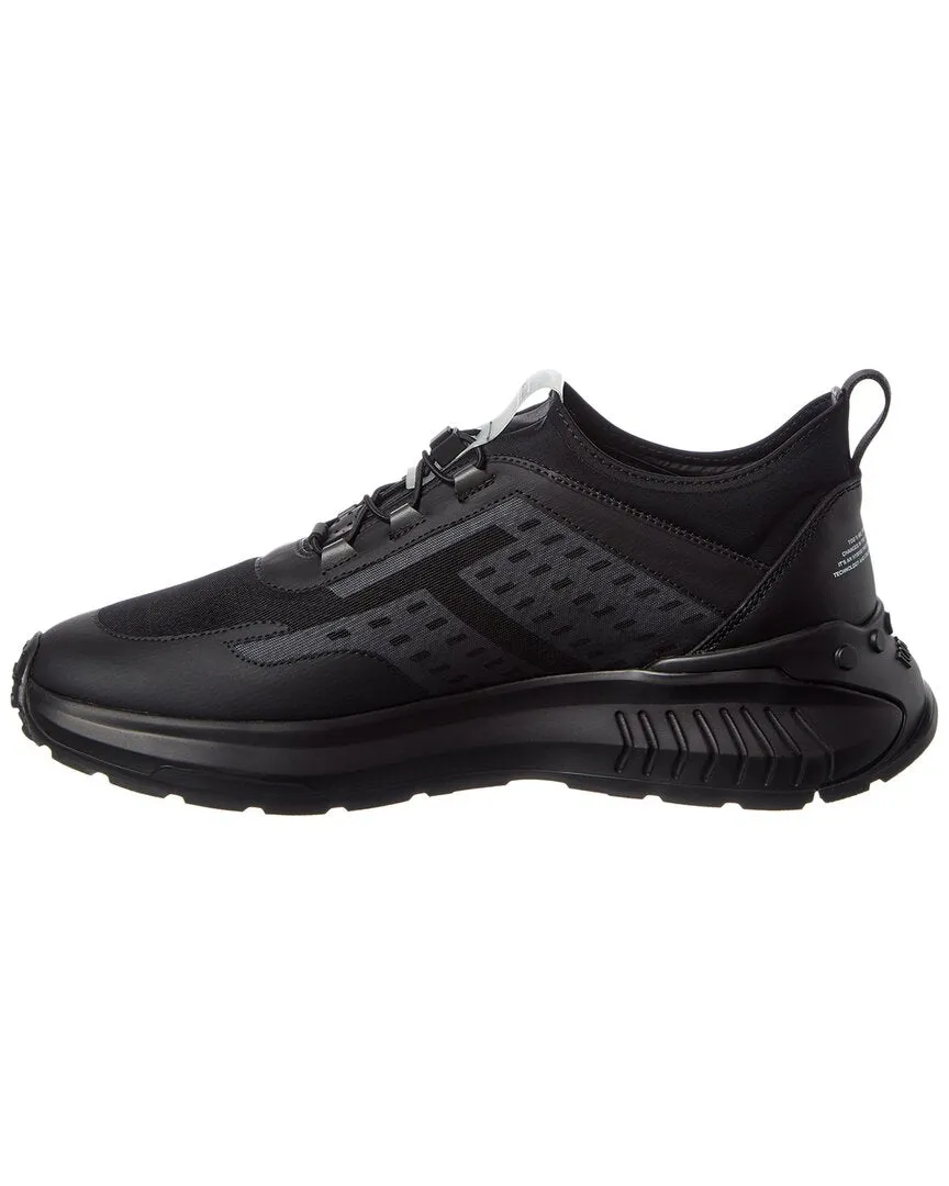 TODs Allacciata Rete Running No_Code Mesh & Leather Sneaker