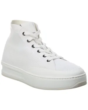 TODs Knit & Leather High-Top Sneaker