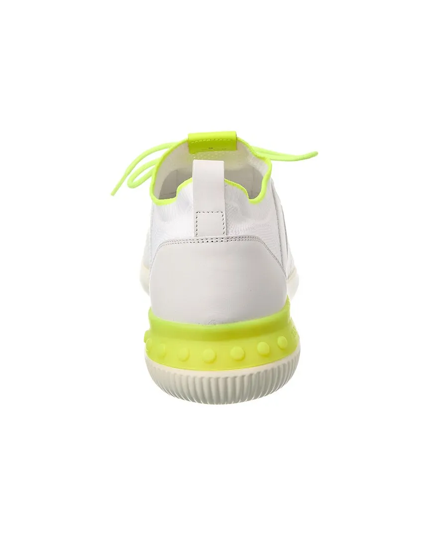 TODs Knit & Leather Sneaker