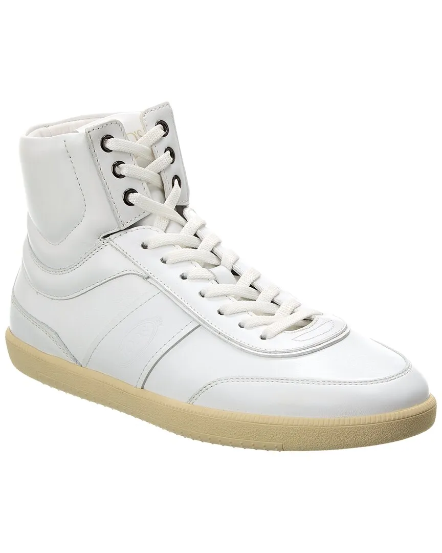 TODs Leather High-Top Sneaker
