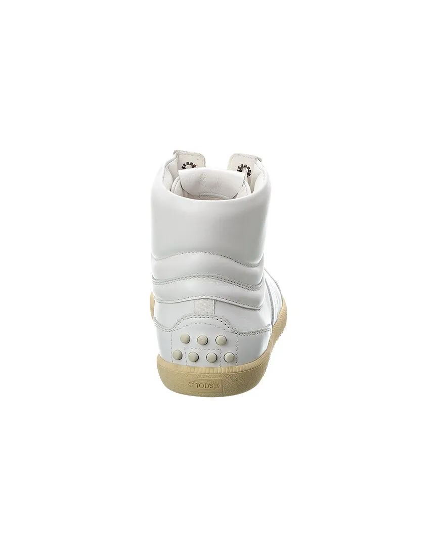 TODs Leather High-Top Sneaker