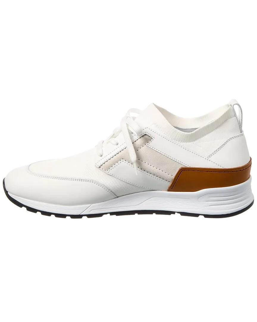 TODs Sportivo Knit & Leather Sneaker