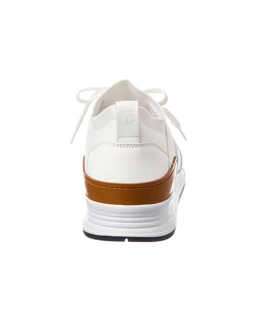 TODs Sportivo Knit & Leather Sneaker